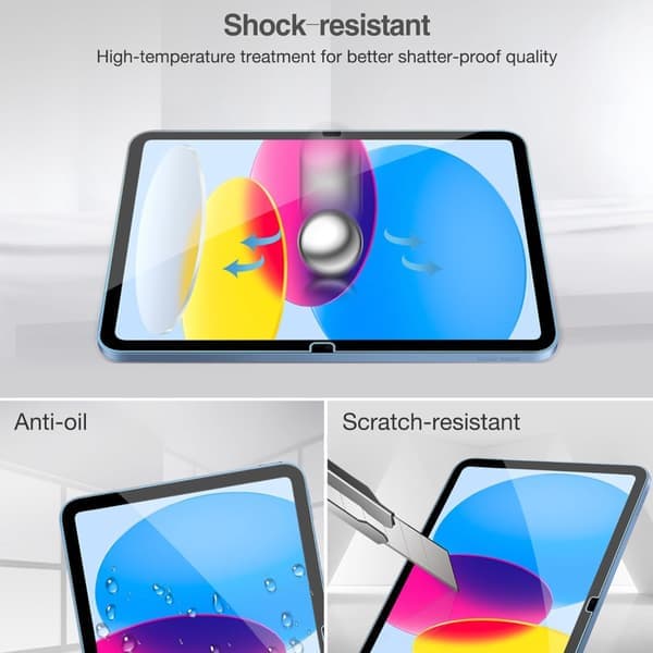 2-PACK iPad (A16) gen 11 2025 screen protector tempered glass 9H transparent