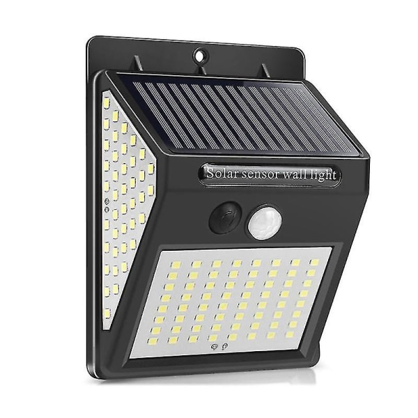 144 LED Solcellelys Utendørs Solcellelamper Med Bevegelsessensor Sollampe Utendørs Vanntett Sol