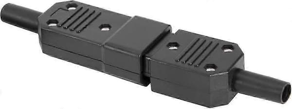 1 par AC250V 10A IEC C14 han C13 hun, 3-ben terminaler Inline Adapterstik Strømudtag