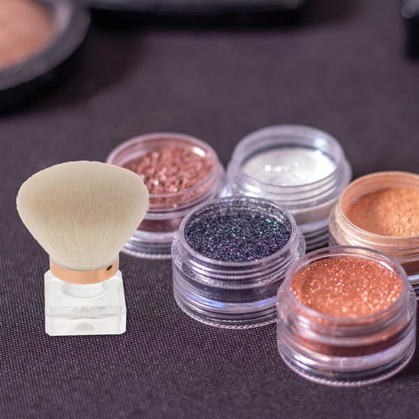 Svampbørste Makeupbørstesæt Pudderkvast til Løst Pudder Rouge og Highlighter