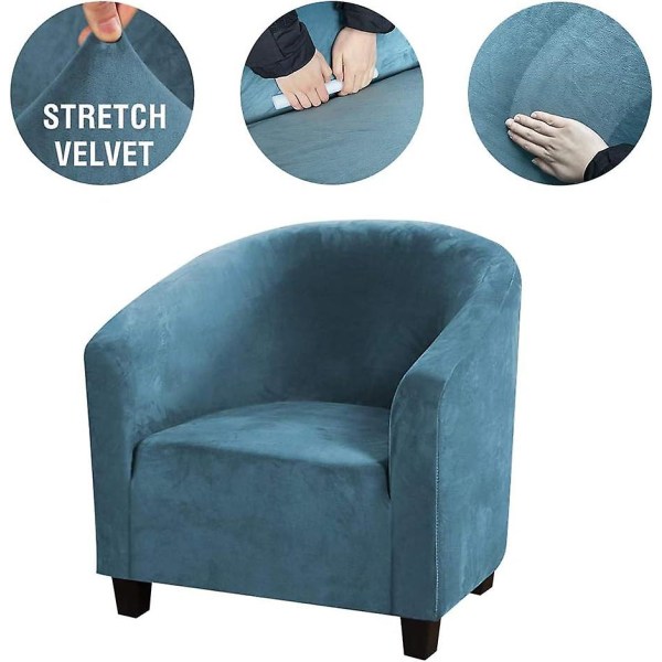 Soffaöverdrag Soffaöverdrag Stretch Tvättad Badstolöverdrag Fåtöljöverdrag Klubbstolsskydd Möbelöverdrag Med Elastisk Stretch Sammet