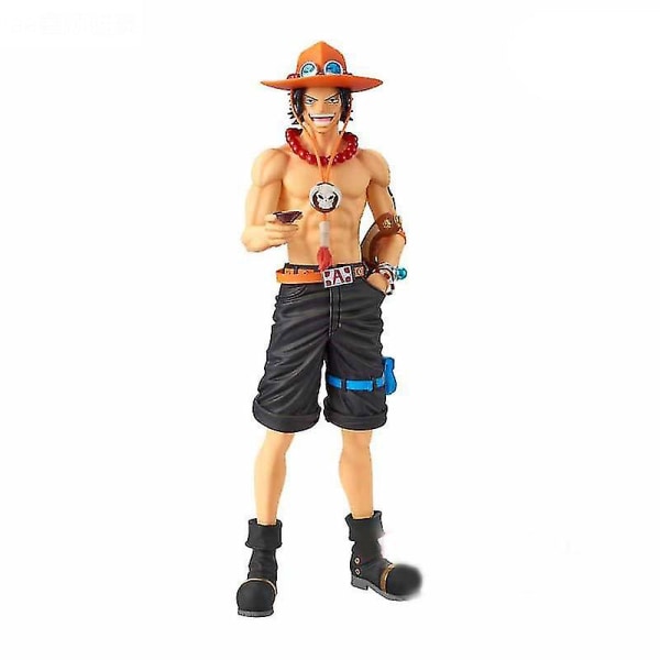 20cm Anime One Piece Kolme Veljestä Hahmo Keräilymalli Koristepatsas Leikkikalulelu Joululahja ACE ilman laatikkoa