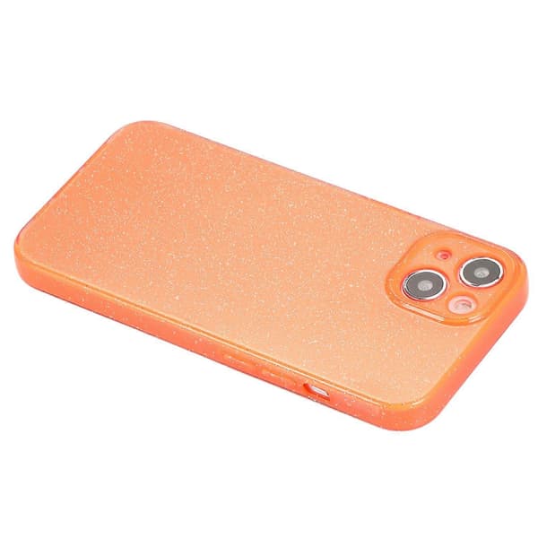Deksel til iPhone 15 Jelly TPU Glitter Pudder Anti-ripe Telefon Bakside