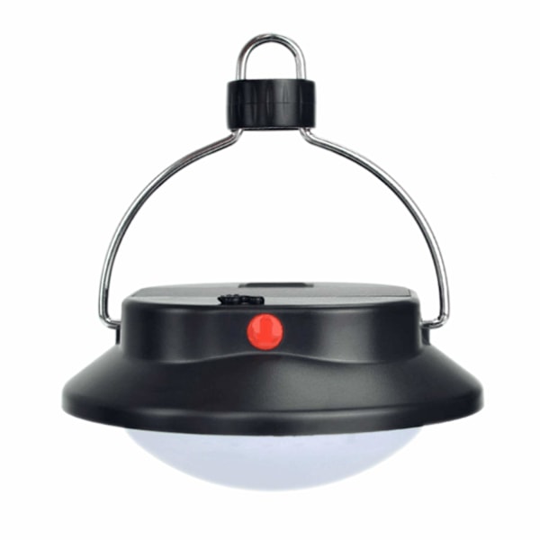 LED Tältlampa - 3 Ljusstyrkenivåer, Batteridriven, Vikbar Krok med Karbinhake, Perfekt för Utomhuscamping, Baldakin, Strömavbrott