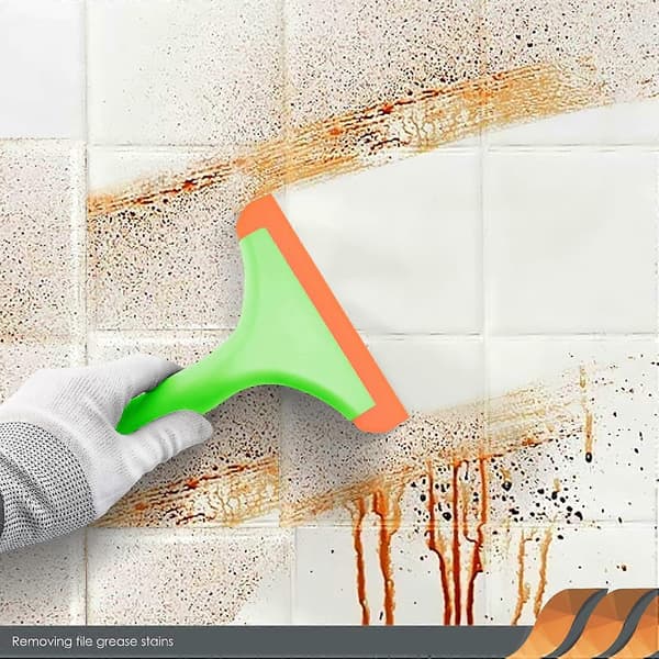 1 pc Window Squeegee with Handle, Flexible Rubber Squeegee, Shower Squeegee, for Glass, Mirrors, Car Windows, Bathroom