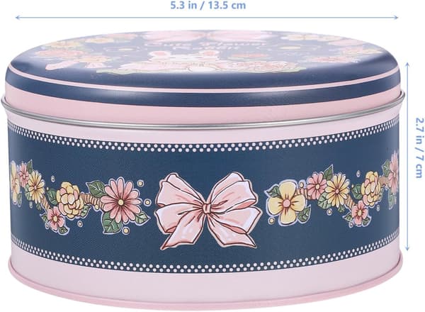 Tinplate Cookie Jar for Chocolates and Small Snacks, Sturdy and Portable Candy Box