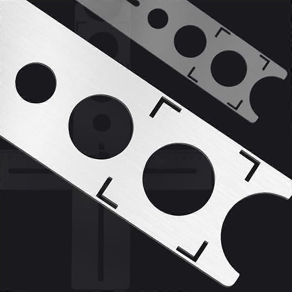 Ceramic Tile Hole Locator Adjustable Position Ruler Hole Finder 360 Degrees