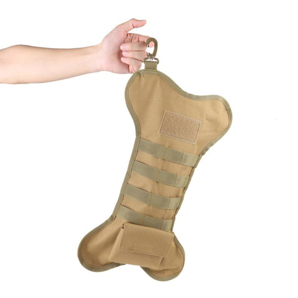 Julstrumpa Pet Hund Ben Form Strumpa Hängande Militär förvaringsväska HållareKhaki