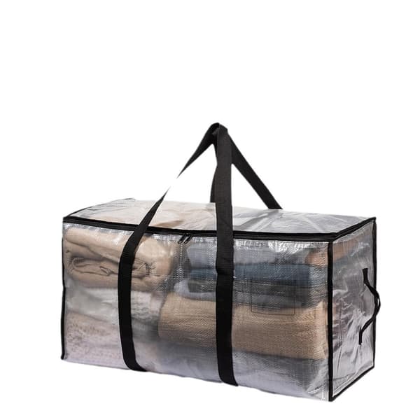 Large Moving Boxes & Storage Bags - Oversized Packing Bags with Backpack Straps, Zippers, and Handles 6-Pack