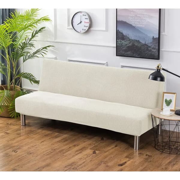 Sofaovertræk stretch sofaovertræk elastan beige M 150-190cm