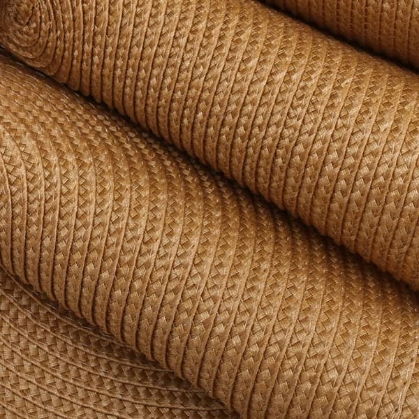 6-pack Round Woven Placemats, Heat Resistant for Kitchen Table, Brown