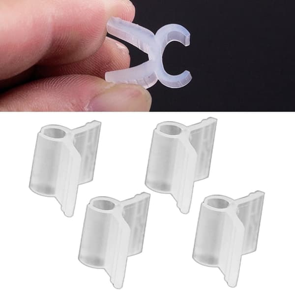 100 pcs Garden Grafting Tools Essential Clips for Plant Fixation and Bundling (2.5mm)