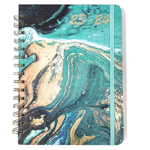 Planlegger 2023-2024 - juli 2023 - juni 2024, 6,1\" x 8,4\", Fluid Age