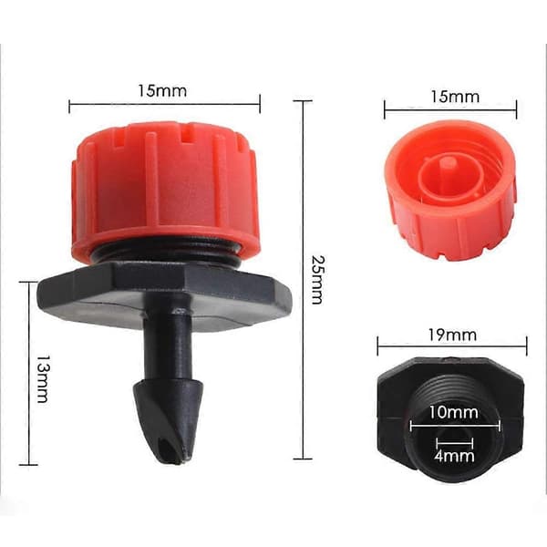 100 Pieces Adjustable Drip Irrigation System, Automatic Watering, Hose, Micro Sprinkler, Dripper for Plant Garden