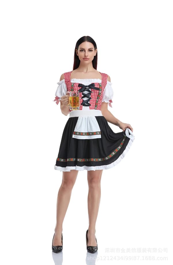 Oktoberfestdragt til damer, München ABE-kostume - Størrelse XL