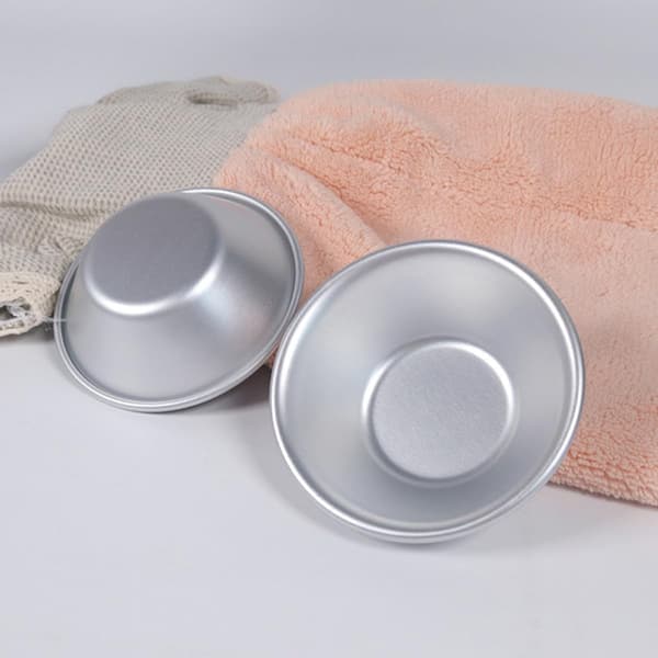 12 stk. bageforme til muffins, runde metalbageforme, sølv, lette, nemme at rengøre, praktiske