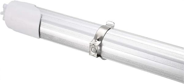 20 stk T8 U-klemmer Holder Brakett for LED-lysrør, LED-lysrør Erstatningsmonteringstilbehør