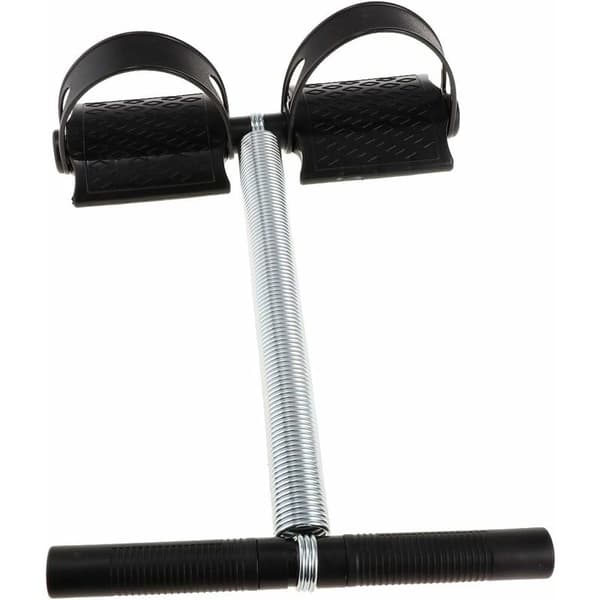 Træningspedal til sit-ups derhjemme (sort standardversion [enkelt fjeder])