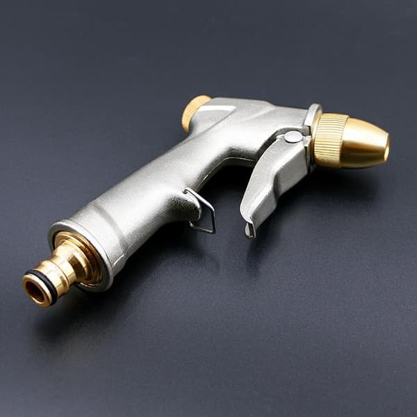 Metallspraypistol, 4 lägen, hög kvalitet, hållbar, halkfri, sprutar vatten jämnt, mångsidig