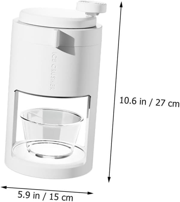 Portable Ice Crusher Manual Shaved Ice Machine Suitable for Smoothies Use Compact Size Suitable for Kitchen Easy to Clean