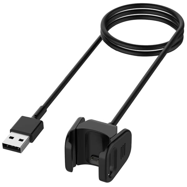 Lader for Fitbit Charge 4 og Fitbit Charge 3, erstatningsladekabel klipsledning dokk for Fitbit Charge 3 / Charge 4 aktivitetsmåler
