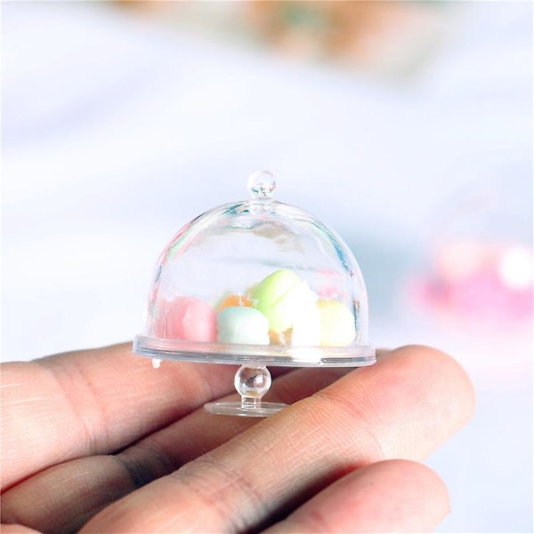 1 setti miniatyyrimuffineja kakkutelineen, miniatyyrikakkujalusta donitsi-nukkekodin maisemaan Random Color 3.2X3.2X3.2CM