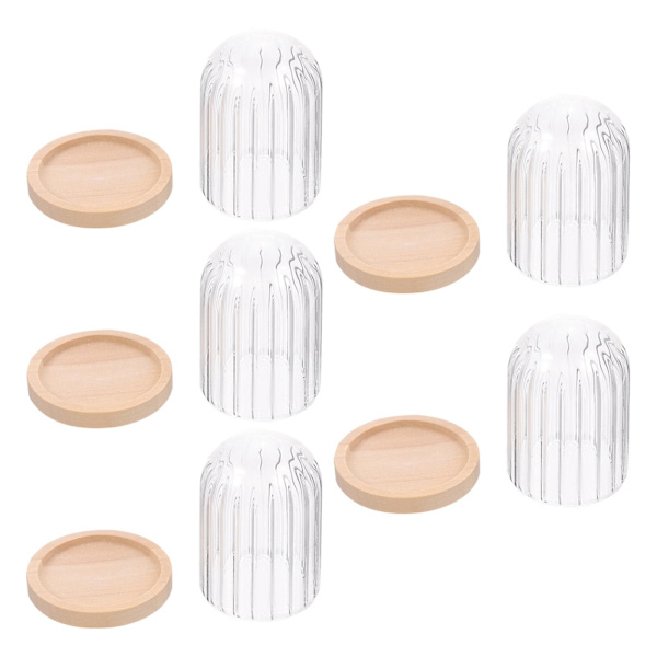 5 st Mini Muffinsformar för Cupcakes Mini Matöverdrag Miniatyrkaka Tallrik Choklad Ljusbrun 4X3cm Light Brown 4X3cm