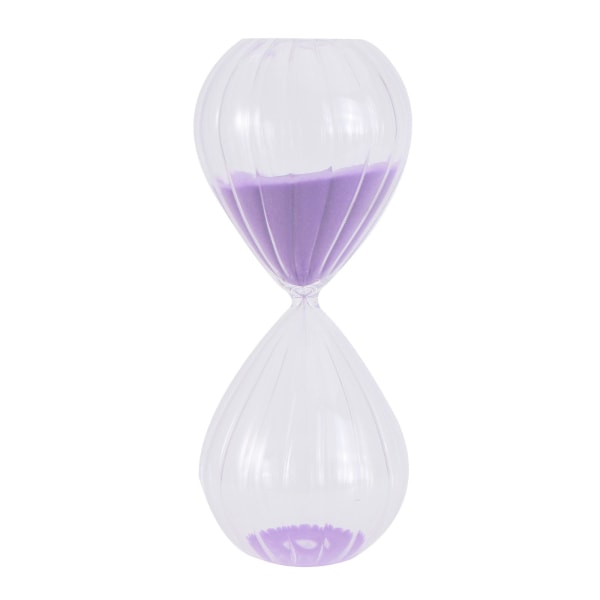1 st 30 minuter randigt timglas halvtimmes tid Sandglas (lila 30 minuter) Lila20x8cm Purple 20x8cm