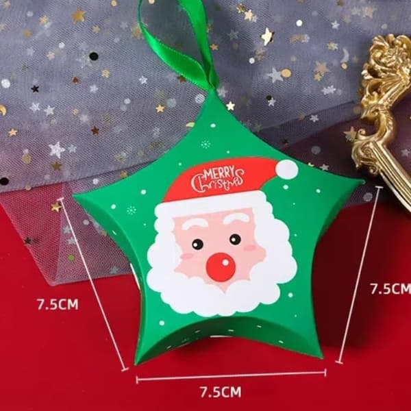 Creative Christmas Candy Packaging Box Christmas Gift Star-shaped Candy Box Small Packaging Paper Box