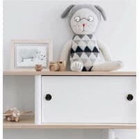 4 stk. hvide skuffeknapper 32 mm møbelknop enkel rund ho