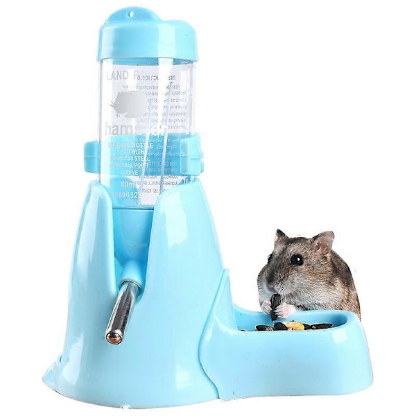Blå Vattenautomat för Smådjur 125ml, Rosa, Hamster, Marsvin, Kanin, Råtta, Iller, Gerbil, Chinchilla