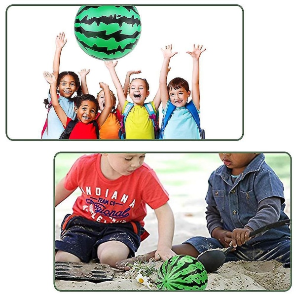 3 st. Strandboll Uppblåsbar Vattenmelon Boll Simning För Utomhus Simstrand Presenter