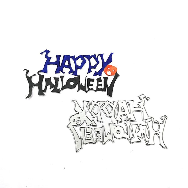 Happy Halloween Metal Cutting Stencil Template DIY Scrapbooking Album Paper Card Stencil Die Embossing Craft Decoration