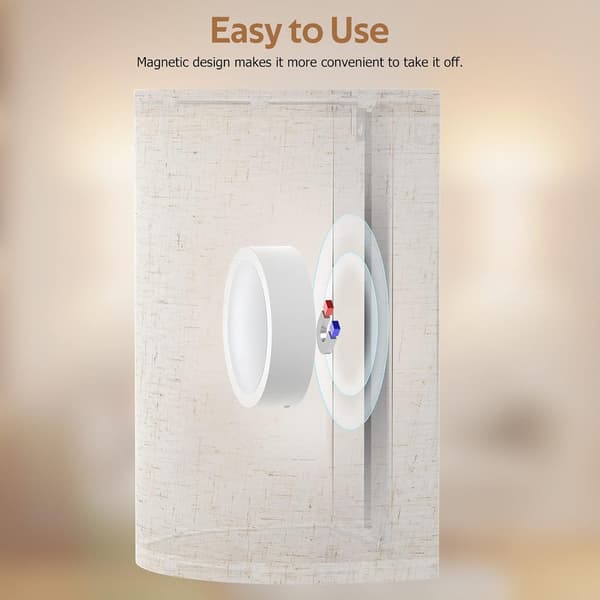 Wall Sconces Set of Two, Battery Rechargeable 3 Colors Changeable