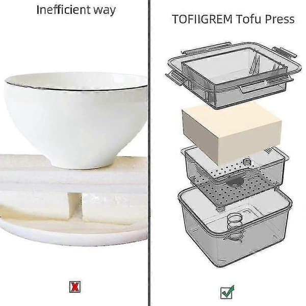 Press Drain 3-Layer Press Built-in Drain Tool Dishwasher Safe Set Ing