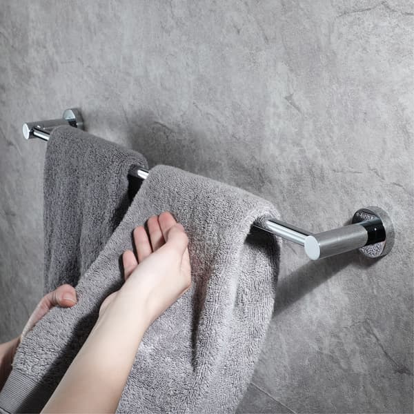 62 * 5,5 * 7,5 cm veggmontert håndklestativ, forkrommet, egnet