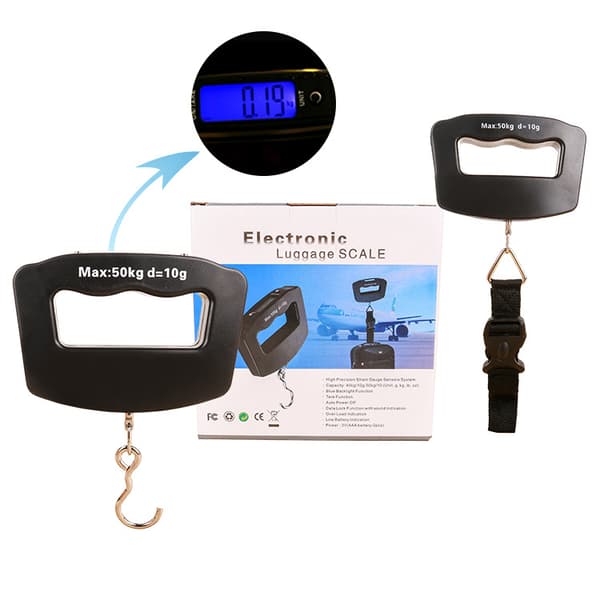 Bærbar digital kranvægt - 50 kg sort