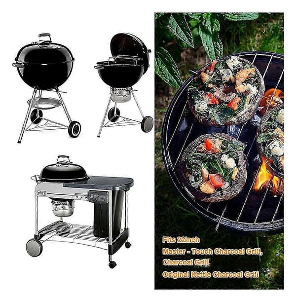 22-1/2-tommer One-Touch rengøringssystemkit til Weber Grilldele, 7444 til Weber Grillreservedel