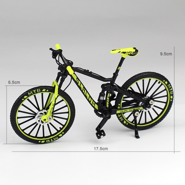 2 kpl Mini 1:10 metalliseos polkupyörävaakamalli pöytäsimulaatio koristeellinen sormi maastopyörälelu