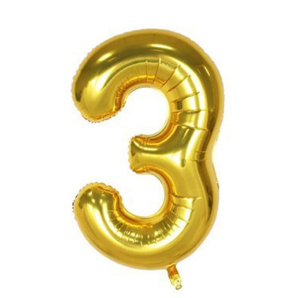 40 tommer 2.3.4.5.6 gullfolienummerballonger for 2023 nyttårsaften Festrekvisita Konfirmasjonsdekorasjoner