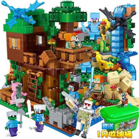 Pixel Adventure Building Blocks – Creative Building Toy for Boys *Four Evil Dragons* Four Evil Dragons