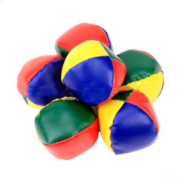 Pakke med 10 jongleringsbolde begynderjongleringsbolde er holdbare og farverige til jonglering med legetøjsspil