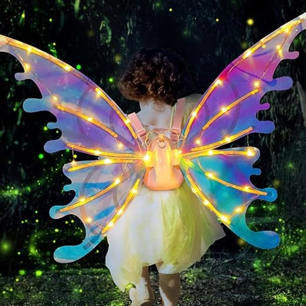 Englevinger, sommerfuglvinger Vinger Fairy Wings Kostymetilbehør for kvinner Fairy Tilbehør for kvinner Kid Jente DIY Asse