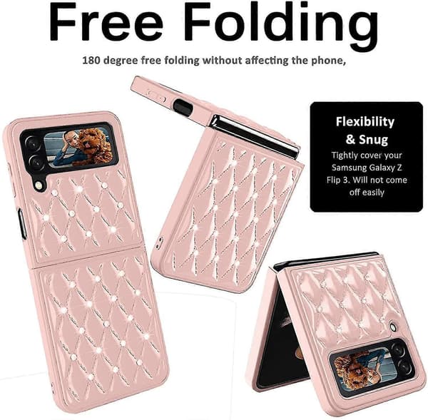 Diamantglitterfodral Kompatibelt med Samsung Galaxy Z Flip 3