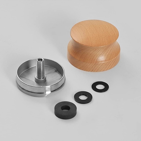Kaffenivåerare Espresso Tamper Hand Tamper Tillbehör, Justerbar Djup, Rostfritt Stål för Kaffe, 51Mm