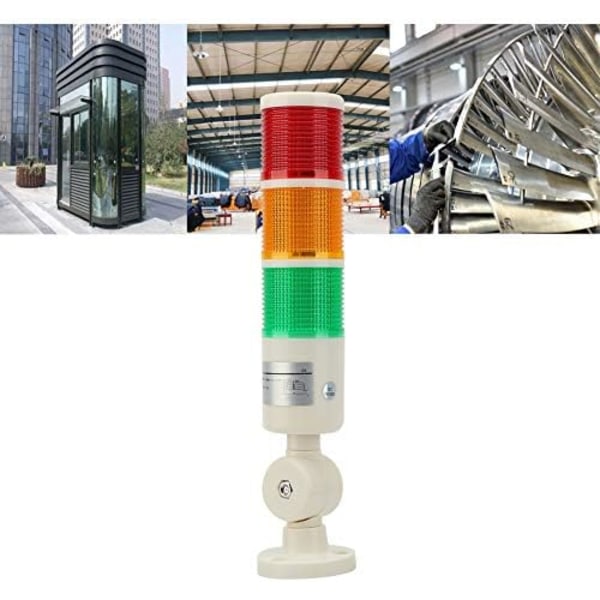 Lavtemperatur flerlags advarselslys, industrielt varmelys 3-lags LED-signaltårn foldbart alarmlys til byggeri