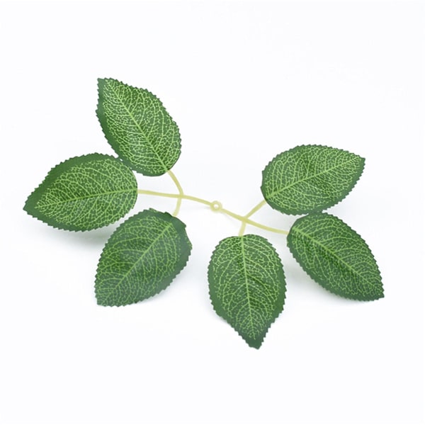 25 Silke Roseblade med 6 Spidser, DIY til Bryllup Håndholdte Roseblade, Velegnet til Valentinsdag