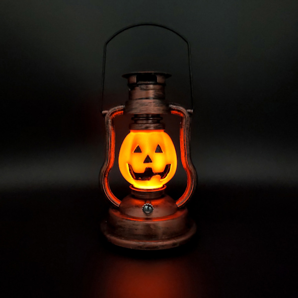 1 stk Halloween Jack-o-Lantern Lysende Jack o Lantern Lysende Lanterner Halloween Græskar Bordlampe LED Solcellelys Udendørs