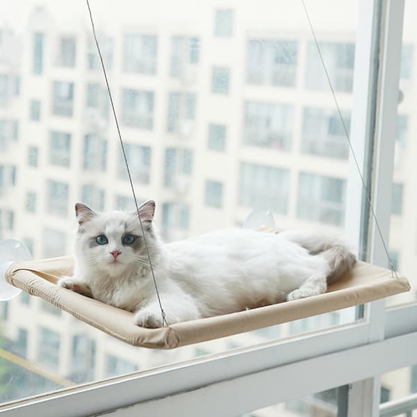 Cat Bed Window, Safety Cat Shelves Space-Saving Window Mounted