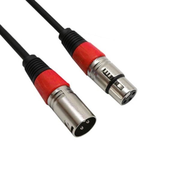1,5 m Xlr-kabel Mikrofonledning hane till hona linje Stereo Audio Adapter Pluggar RdRed Red